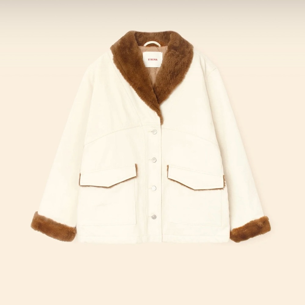 XÍRENA Vintage White Edwin Denim Jacket XL